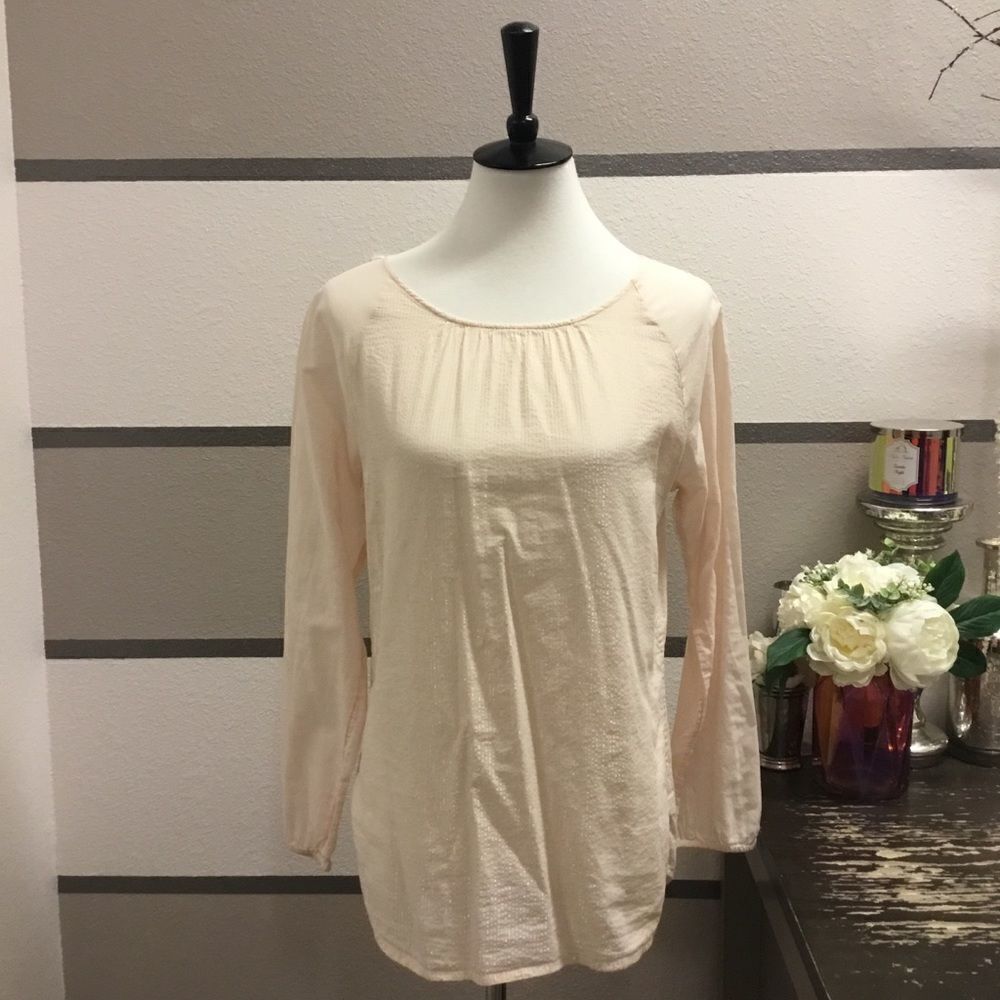 GAP-Tie Back Metallic Blouse